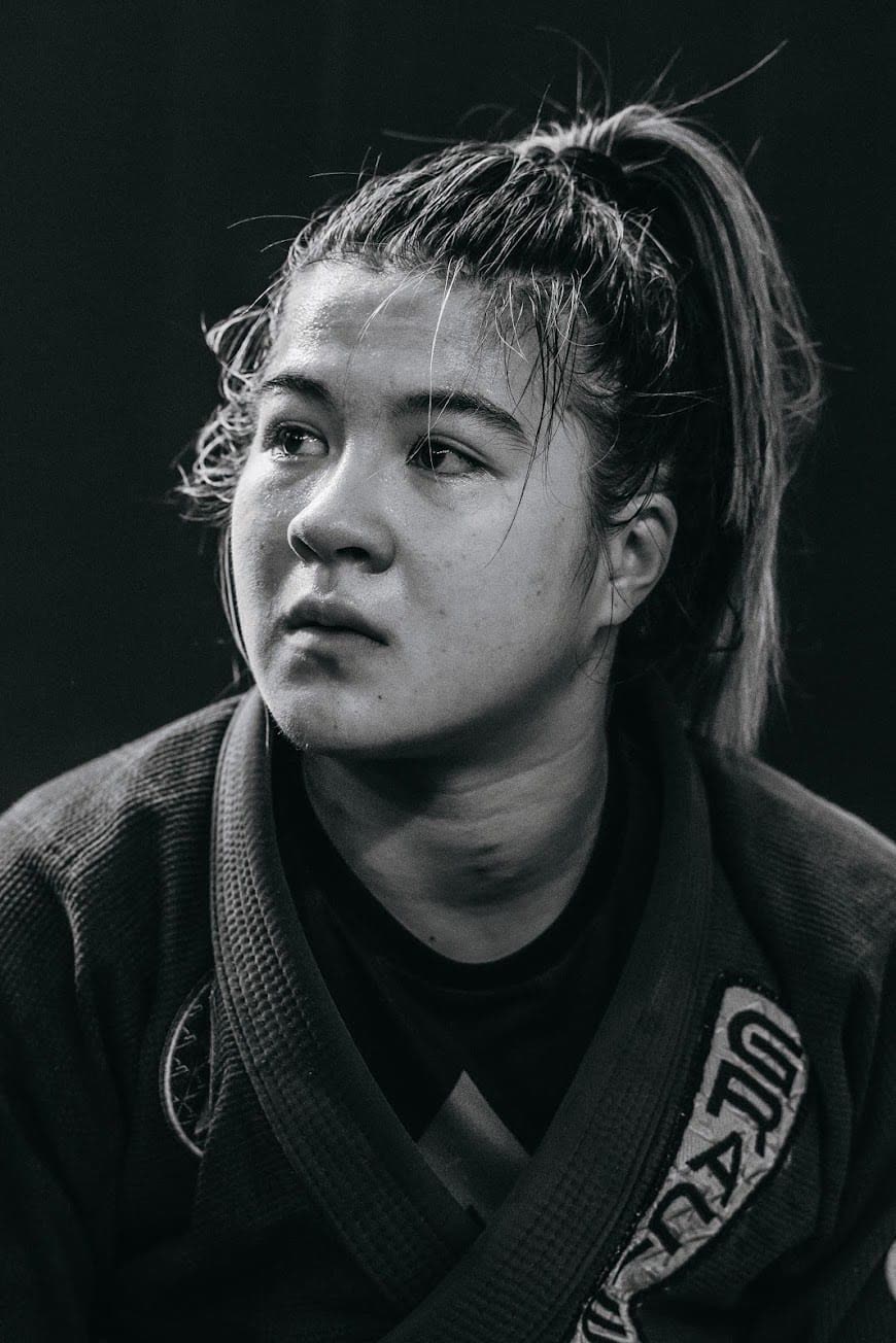 A portrait shot between rounds of training